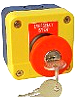 Complete in Enclosure E/Stop in Enclosure with Keys