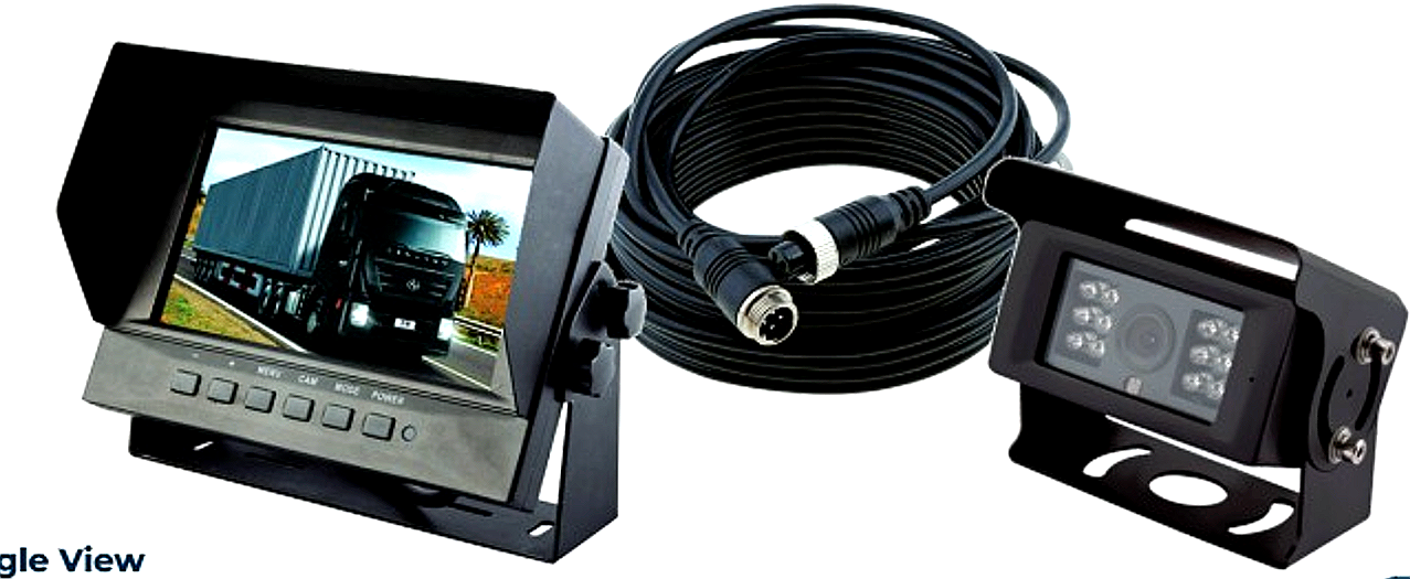 7 Inch Digital Color LCD Quad monitor and Camera Kit - Single View