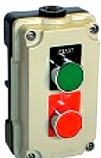 Start / Stop Green & Red Die-cast Enclosure